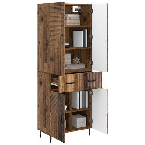 Set di armadi 2 pcs Legno antico 66 x 34,5 x 89,5 cm - Foto 2