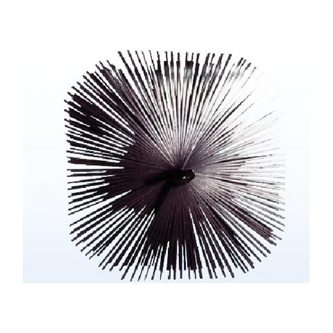 Scovolo quadrato in acciaio con anello pulizia camino 25x25 cm - Foto 1