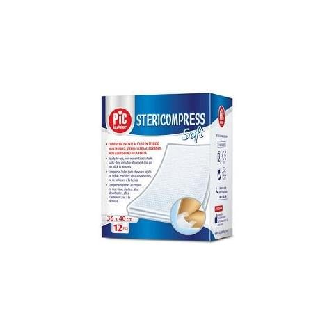 Stericompress Soft Compresse Di Garza Sterili 18x40cm - 12 Garze - Foto 2