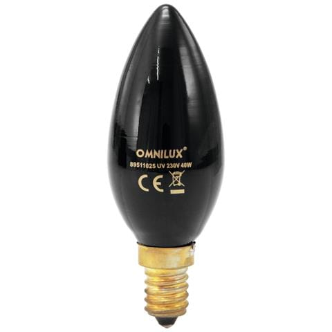 C35 230v / 40w E-14 Uv Candle Bulb - Foto 1
