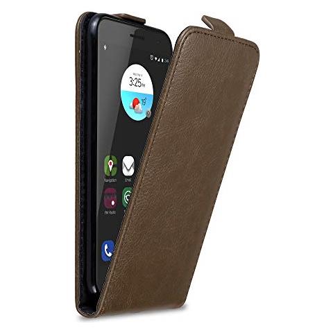 Custodia Compatibile Con Zte Blade V7 In Bruno Caffè - Coperchio Protettivo In Design Flip Con Chiusura Magnetica - Foto 1