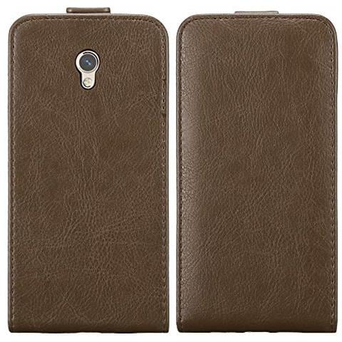 Custodia Compatibile Con Zte Blade V7 In Bruno Caffè - Coperchio Protettivo In Design Flip Con Chiusura Magnetica - Foto 2