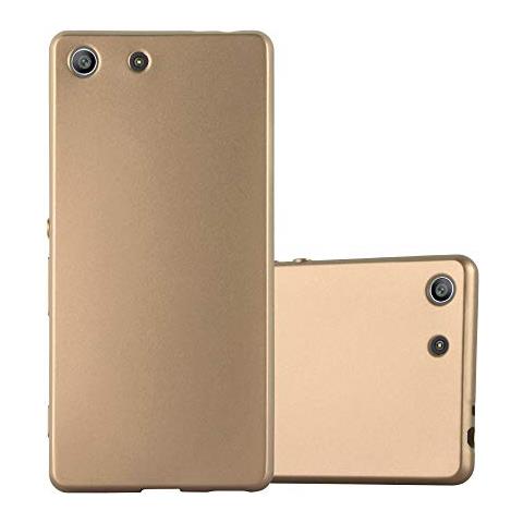 Custodia Compatibile Con Sony Xperia M5 In Oro Metallico - Coperchio Protettivo In Silicone Tpu Flessibile - Foto 1