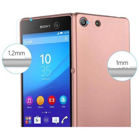 Custodia Compatibile Con Sony Xperia M5 In Oro Metallico - Coperchio Protettivo In Silicone Tpu Flessibile - Foto 9