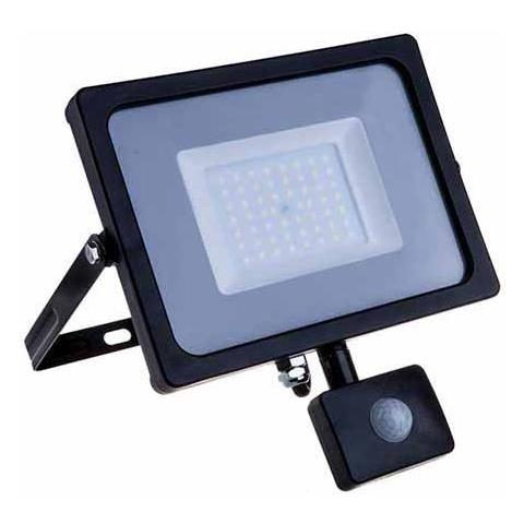 V-tac Pro Vt-20-s Faro Led 20w Ultra Slim Nero Con Sensore Pir Bianco Naturale 4000k Ip65 - Sku 452 - Foto 1