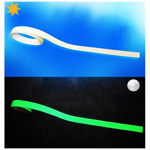 Rotolo Stripe Adesivo Fosforescente, 12,5 Mm X 1 Mt - Foto 4