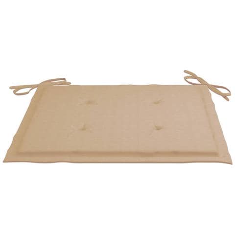 Sedie da Giardino con Cuscini Beige 6 pz in Massello di Teak - Foto 2