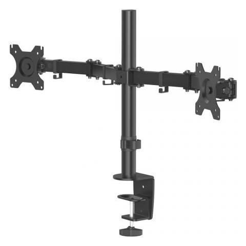 00118491 Supporto Da Tavolo Per Tv A Schermo Piatto 81,3 Cm [32] Nero Scrivania (118491 - Monitor Holder 2 Monitors - Foto 1
