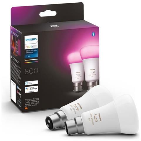 Pwhite & Colour Ambiance - Lampadina Led Intelligente Da 10 W - B22 - Compatibile Con Bluetooth - Confezione Da 2 - Foto 1