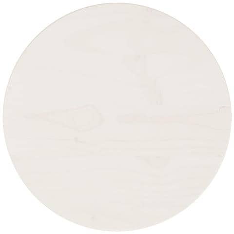Piano Tavolo Bianco 30x2,5 Cm In Legno Massello Di Pino - Foto 1