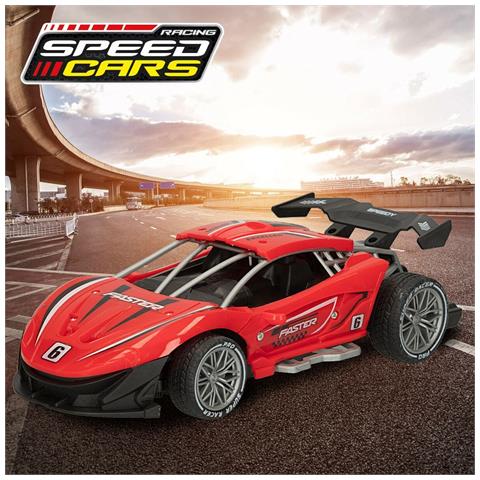 Macchinina Radiocomandata Speed & Go 22 X 7 X 11 Cm 1:16 Rosso 6 Unità - Foto 2