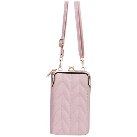 Borsa A Tracolla Portamonete Modello Eclezia, Rosa - Foto 1