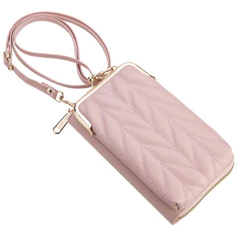 Borsa A Tracolla Portamonete Modello Eclezia, Rosa - Foto 3