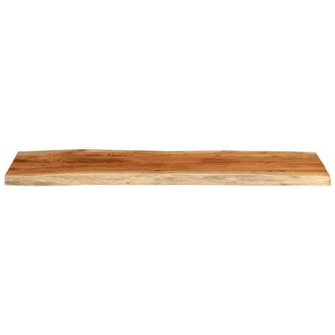 Piano Tavolo 140x40x3,8 Cm Rettangolare Legno Acacia Bordi Vivi - Foto 3