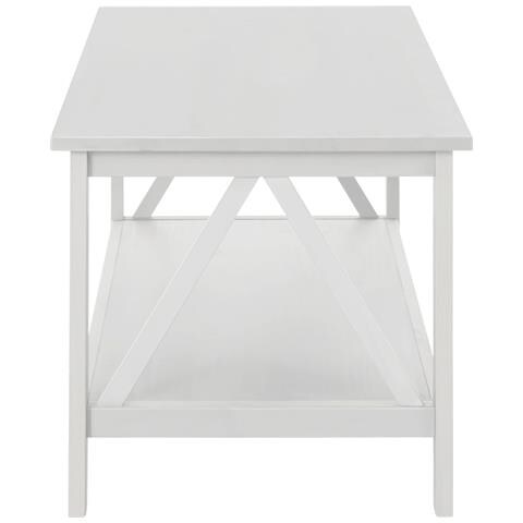 Titan Tavolino In Pino Bianco - Foto 3