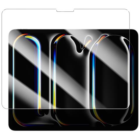 Vetro Temperato Per Ipad Pro 11' 2024 Durezza 9h Antiurto Antimacchie, Trasparente - Foto 1