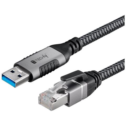 Cavo Usb 3.0 Tipo A Maschio A Ethernet Rj45 Maschio 3m - Foto 1