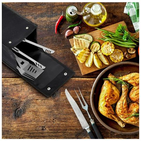 Borsa Portautensili Per Barbecue - Tessuto Oxford 600d Resistente - Foto 5