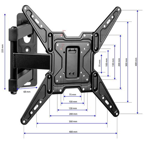 Supporto Tv 22-65"" 400x400 Kg-1032 Florida - Foto 8