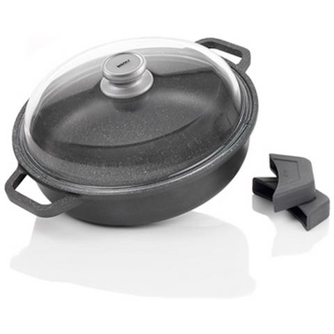 Tegame Granito Premium - Antracite - Alluminio Pressofuso - 24x24x7 Cm - Foto 1