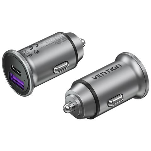 FFFH0 Caricabatterie per dispositivi mobili Universale Grigio Accendisigari Ricarica rapida Auto - Foto 1