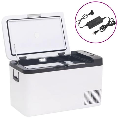 Borsa Frigo con Manico e Adattatore Nera e Bianca 25 L PP e PE - Foto 1