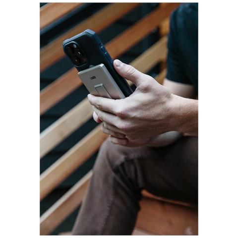 9B4417114030 batteria portatile 5000 mAh Carica wireless Nero, Grigio - Foto 2