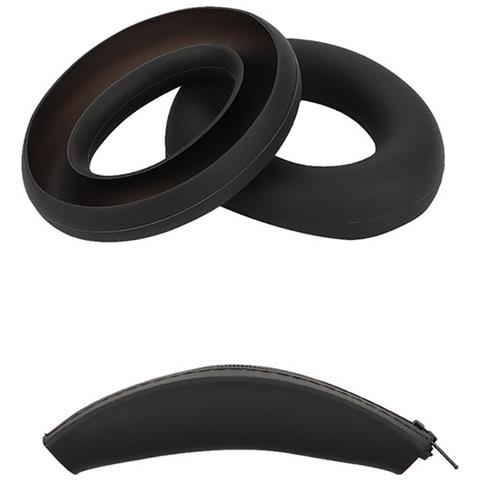 Cuscinetti Auricolari Di Ricambio Per Anker Soundcore Space Q45 - Cuscino Auricolare In Memory Foam Per Un Comfort Superiore Black - Foto 1