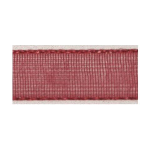 Rayher - Nastro Di Organza Rosso Vin 7mm - 10 Mt - Foto 1