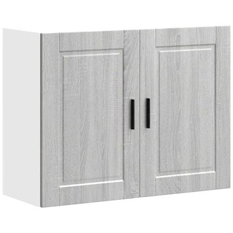 Pensile Da Cucina Porto Grigio Sonoma In Legno Multistrato - Foto 2