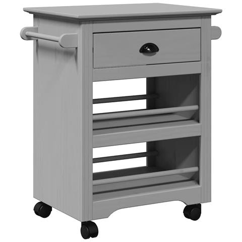 Carrello Da Cucina Bodo Grigio 67,5x45x80 Cm - Foto 2