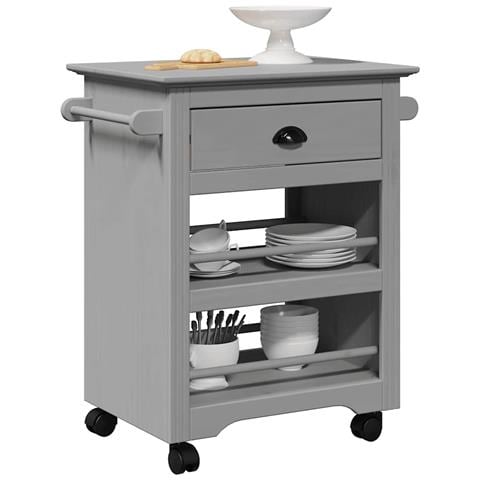 Carrello Da Cucina Bodo Grigio 67,5x45x80 Cm - Foto 1