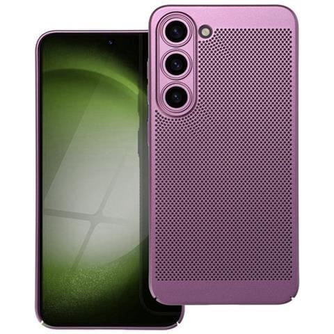 Custodia Back Cover Shell Rigida Antiscivolo Traforata Per Samsung Galaxy S23 Purple - Foto 1