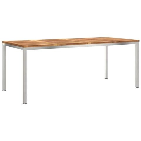 Tavolo da pranzo outdoor 200x90x74.5 cm Legno massello di teak - Foto 1