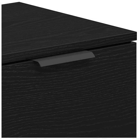 Mobile TV Nero Rovere 102x35x36,5 cm Legno ingegnerizzato - Foto 9