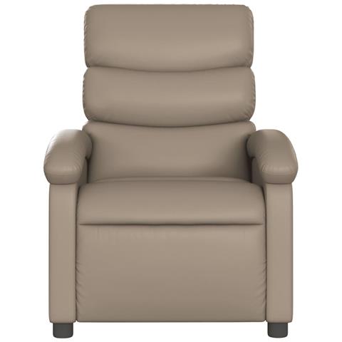 Poltrona Reclinabile Elettrica Cappuccino in Similpelle - Foto 9