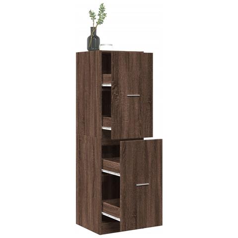 Armadietto da Farmacia Rovere Marrone 40x41x144,5 cm Truciolato - Foto 2