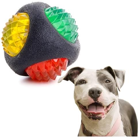 Palla Giocattolo Luminosa Per Cani Con Punte Per Riporto Gioco Interattivo Saltellante - Foto 1