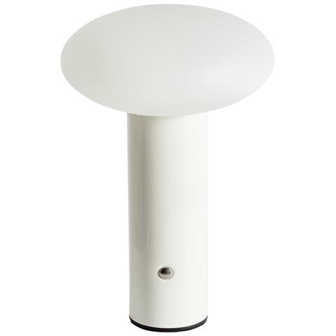 Lampada Da Tavolo Senza Fili A Led Buayan Con Dimmer Metallo Bianco - Foto 2