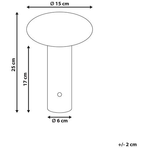 Lampada Da Tavolo Senza Fili A Led Buayan Con Dimmer Metallo Bianco - Foto 6