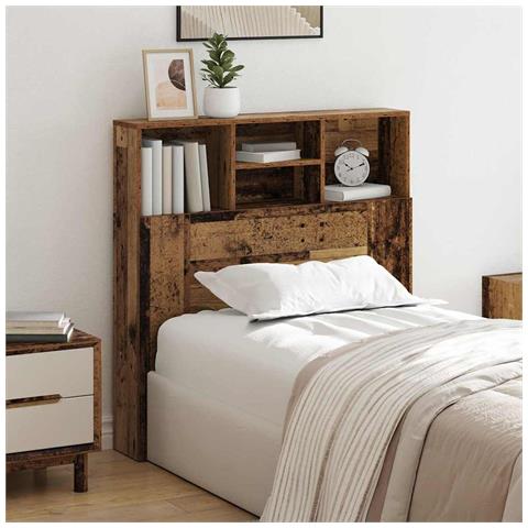 Testata del letto Legno vecchio Legno Ingenerizzato - Foto 2