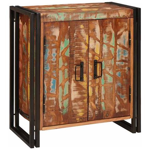 Armadio da Notte Multicolore legno massello di riciclo - Foto 2