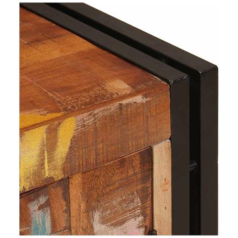 Armadio da Notte Multicolore legno massello di riciclo - Foto 9