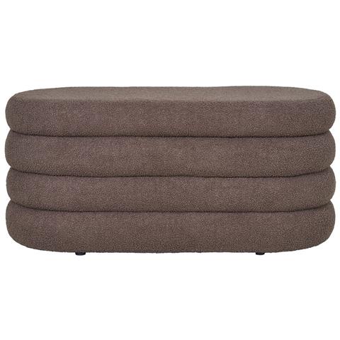 Panca Dartford - Marrone - Tessuto - 103x45x44 Cm - Foto 1