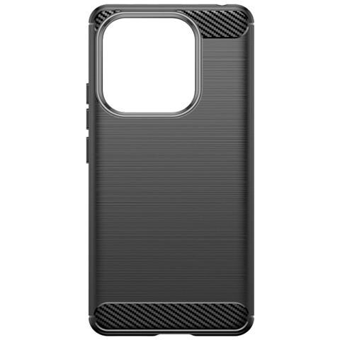 Custodia B-case Tpu Silicone Cover Case Per Xiaomi Redmi Note 14 5g Carbon Metal Black - Foto 2