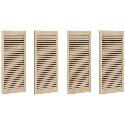 Porta per Armadio 4 pcs Naturale 140.5 x 2.1 x 49.5 cm - Foto 1