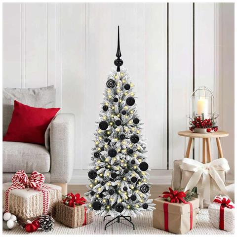 Albero di Natale artificiale con 150 LED Bianco 120 cm - Foto 2