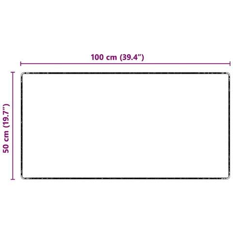 Runner in Moquette Nero 50 x 100 cm 100% Polipropilene Tuft - Foto 8
