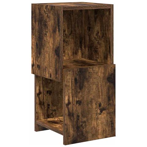 Mobile angolare Bianco 25,5x25x55cm Legno multistrato - Foto 1