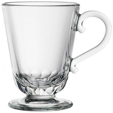 Louison Bicchiere con Manico 210 ml - Elegante Tazza in Vetro Pressato - Foto 2